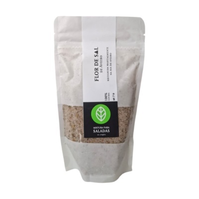 Embalagem de flor de sal de Aveiro mistura para saladas