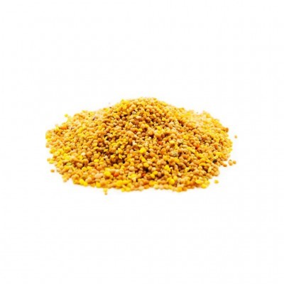 Pólen de abelha em montículo colorido