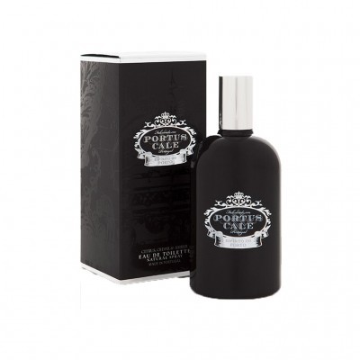 Frasco e caixa de perfume Portus Cale Vintage preto