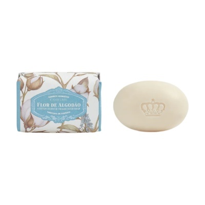 Sabonete aromático Flor de Algodão com embalagem e sabonete oval