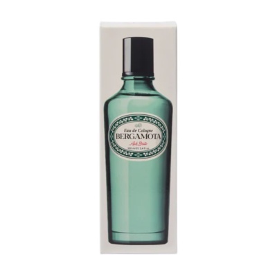 Frasco verde de Eau de Cologne Bergamota