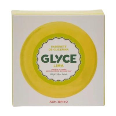Caixa de sabonete de glicerina lime da marca ACH. BRITO