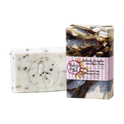 Sabonete aromático com algas Fucus alecrim e lavanda
