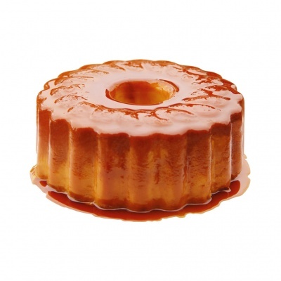 Bolo anel coberto com caramelo brilhante