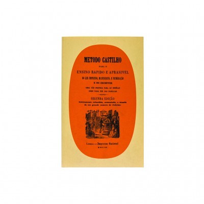 Capa de livro amarelo com oval vermelho e texto em preto em português.