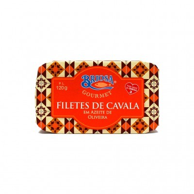 Lata de filetes de cavala Briosa Gourmet