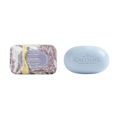 Sabonete lavanda aromático embalado e sabonete azul Castelbrel Porto.