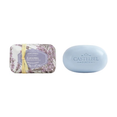 Sabonete lavanda Castelbel embalado e sabonete azul Castelbel Porto