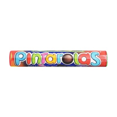 Embalagem colorida de confeitos de chocolate Pintarolas