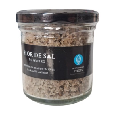 Frasco de flor de sal de Aveiro para peixes