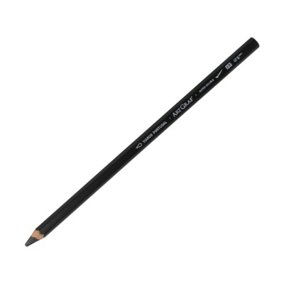 Lápis de carvão preto ArtGraf Viarco Portugal em fundo branco