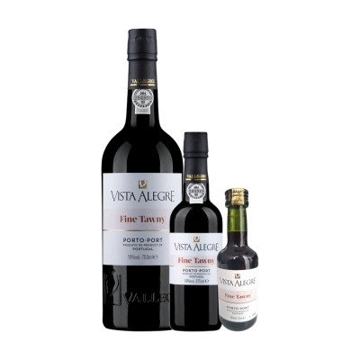 Três garrafas de vinho do Porto Fine Tawny Vista Alegre