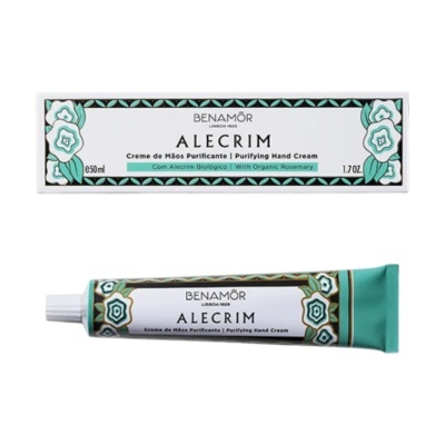 Creme de mãos purificante Benamôr Alecrim embalagem de 50 ml