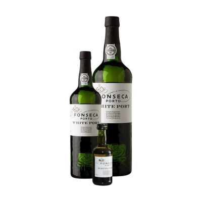 Garrafas de vinho do Porto branco Fonseca em vários tamanhos