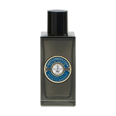 Frasco de perfume masculino GENTLEMENS CLUB em vidro fumado