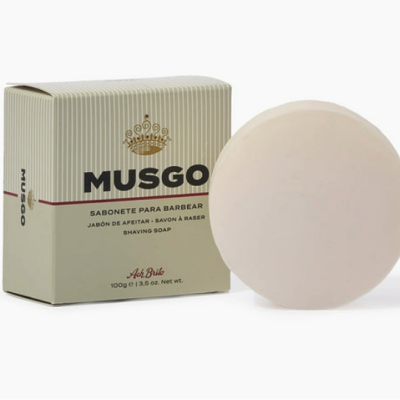 Sabonete para barbear beige com embalagem MUSGO