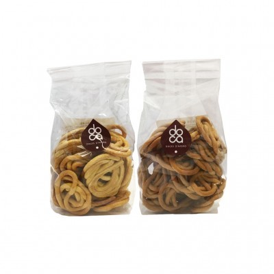 Pacotes transparentes com biscoitos DOCES DE AVEIRO