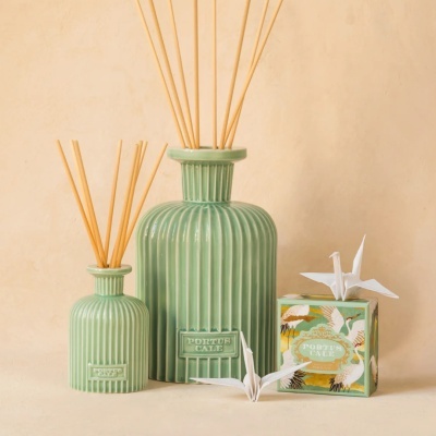 Difusores aromáticos de cerâmica verde com varetas e caixa decorativa PORTUS CALE