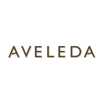 Logotipo da marca AVELEDA em letras castanhas