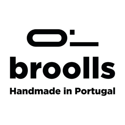 Logótipo broolls Handmade in Portugal em preto e branco