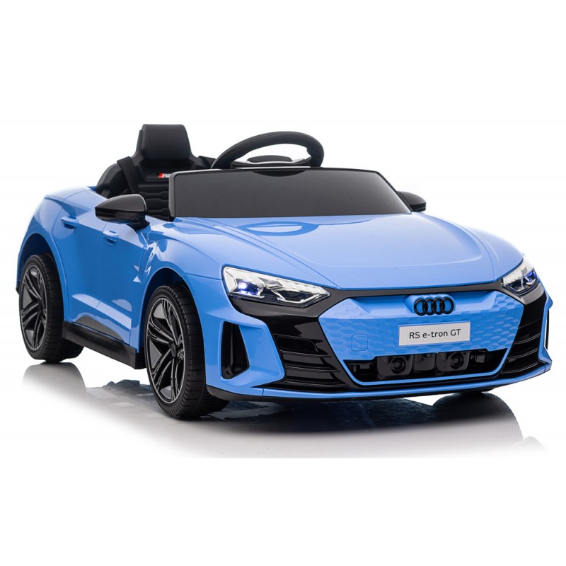 Carro elétrico infantil azul estilo Audi RS e-tron GT