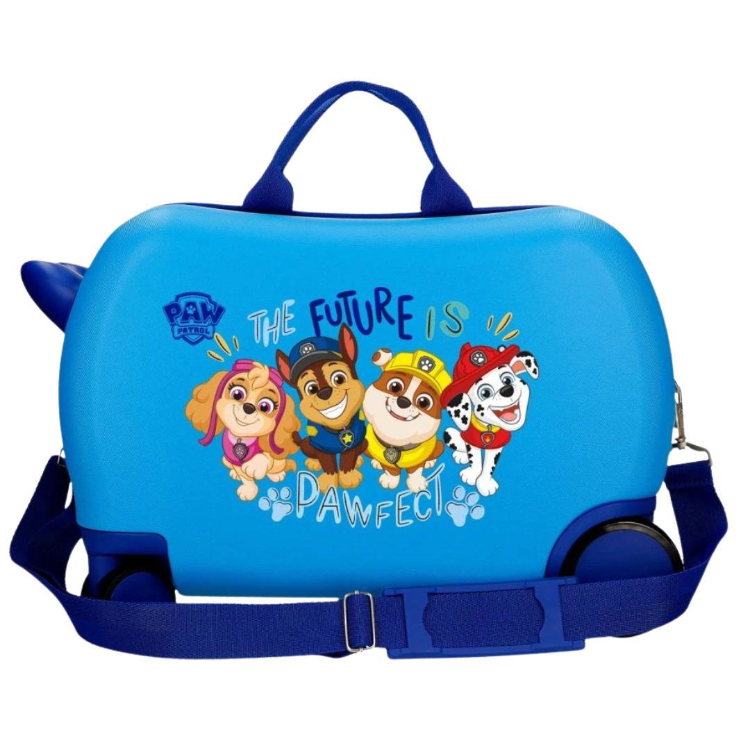 Mala de viagem infantil azul com personagens do Paw Patrol