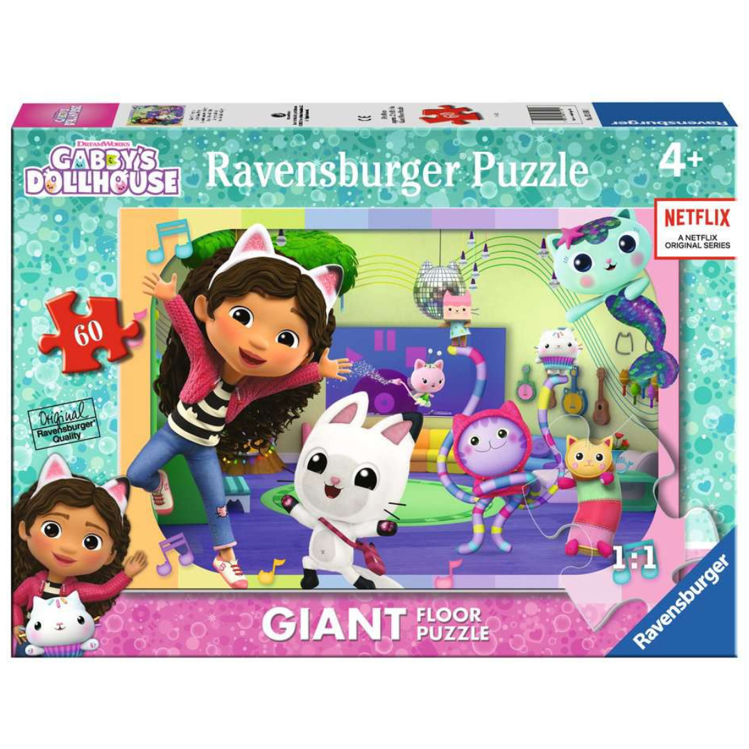 Caixa de puzzle Ravensburger Gabby's Dollhouse para crianças a partir dos 4 anos
