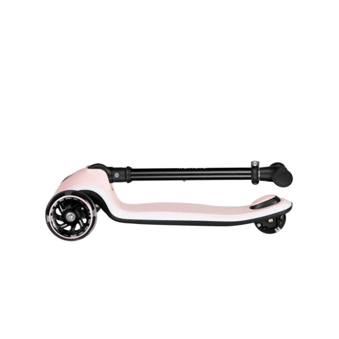 Trotinete dobrável rosa e preto para criança