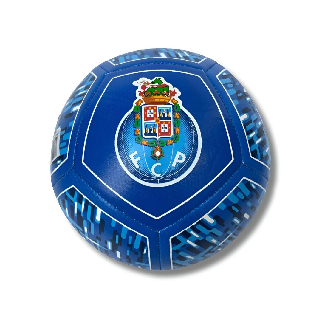 Bola de futebol azul com emblema FCP
