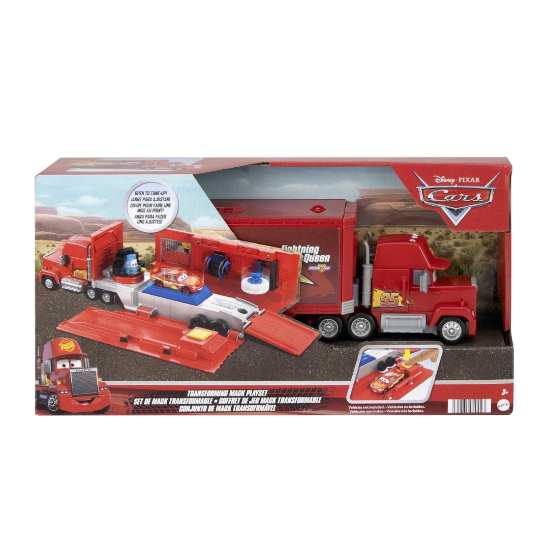 Brinquedo Transforming Mack Playset Disney Pixar Cars camião vermelho na embalagem