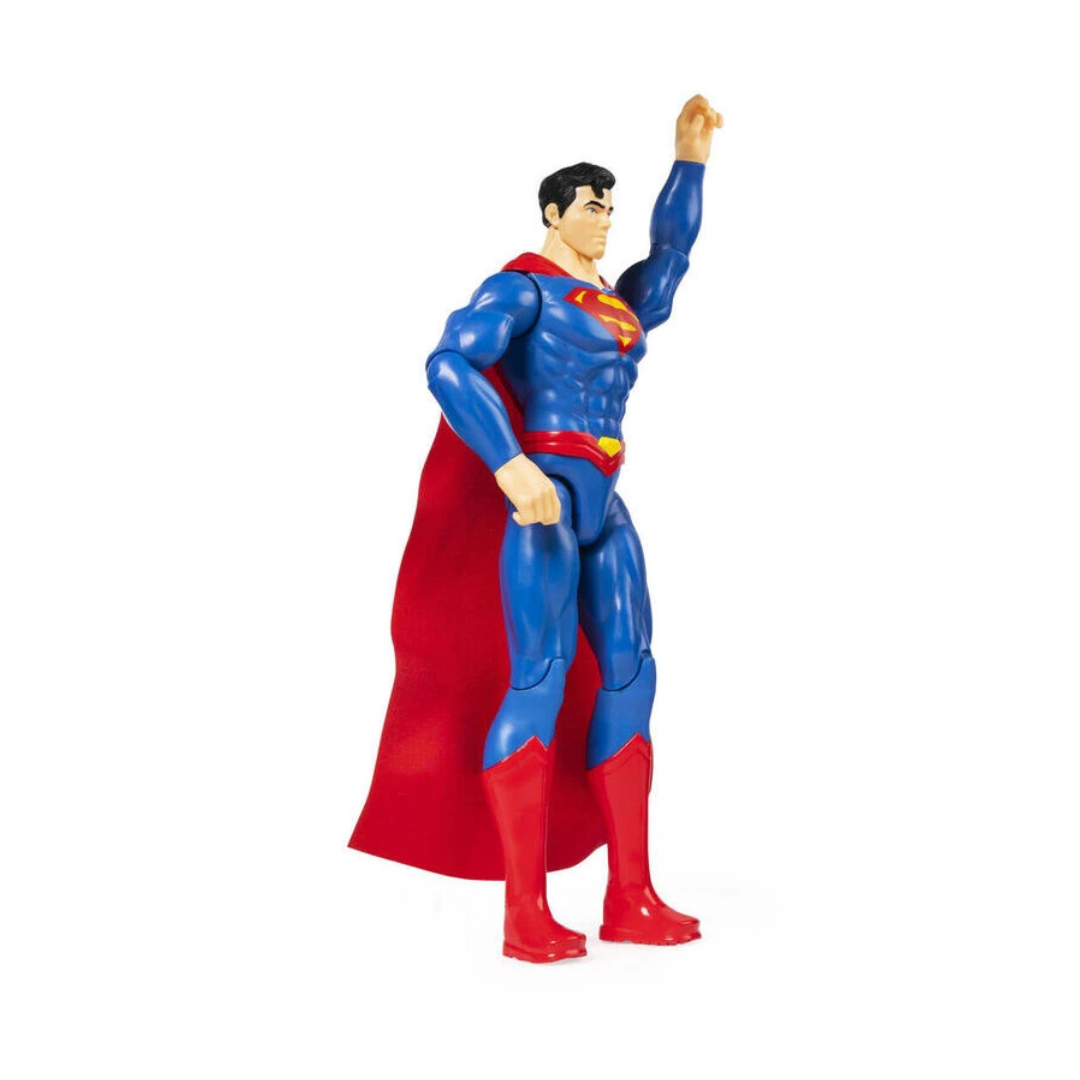 Figura de ação do Super-Homem com capa vermelha