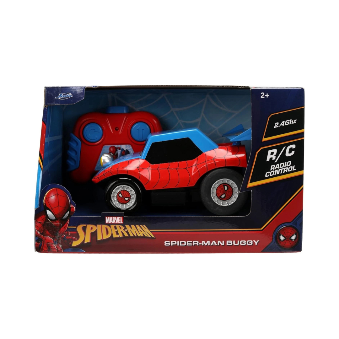 Carro de controlo remoto Spider-Man Buggy na embalagem