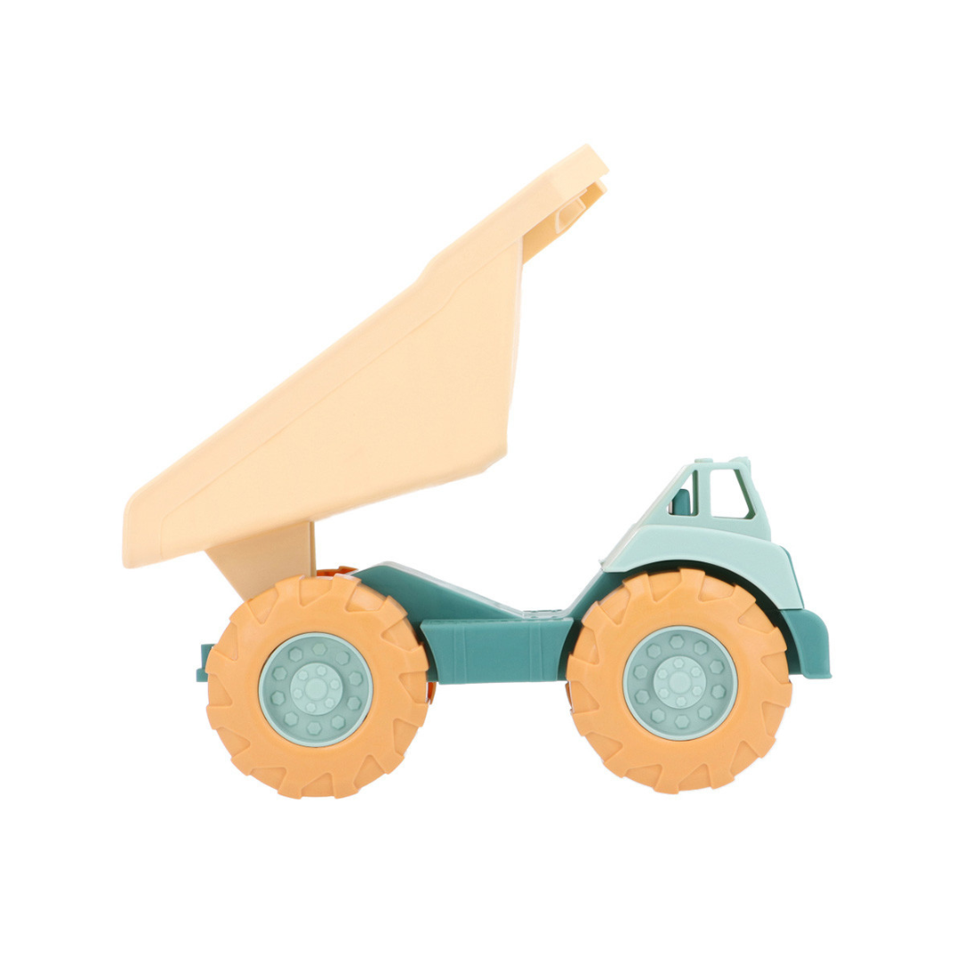 Carrinha brinquedo de plástico para crianças com caçamba livre e rodas grandes.