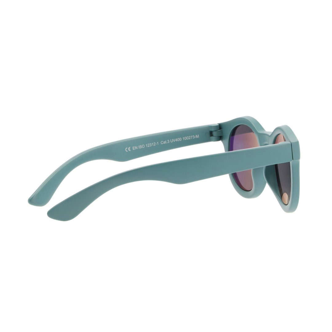 Óculos de sol azul celeste com lentes espelhadas