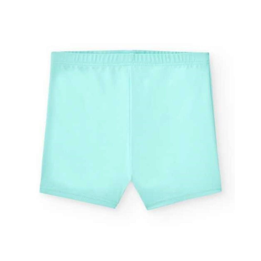 Cuecas boxer azul turquesa claro, tecido liso, cós elástico