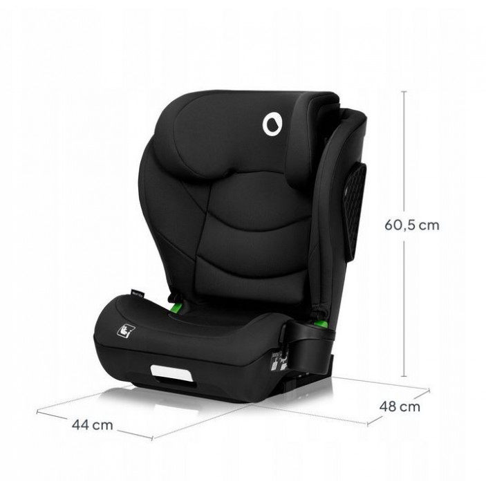 Cadeira auto para criança preta com medidas em cm