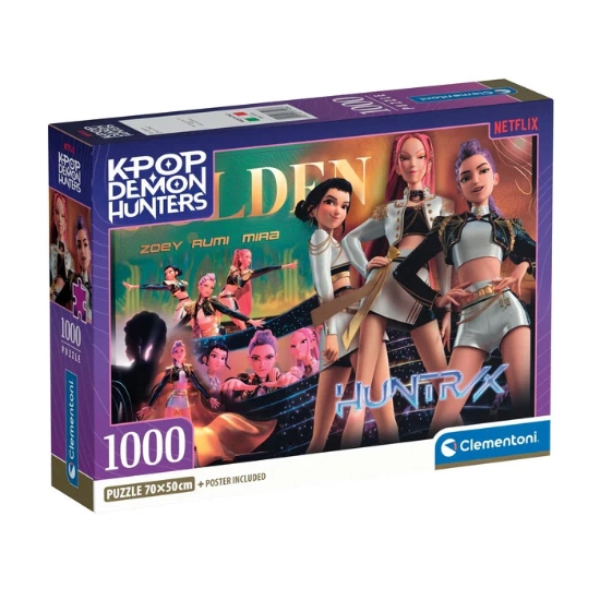Caixa de quebra-cabeças KPOP DEMON HUNTERS LDEN 1000 peças Clementoni