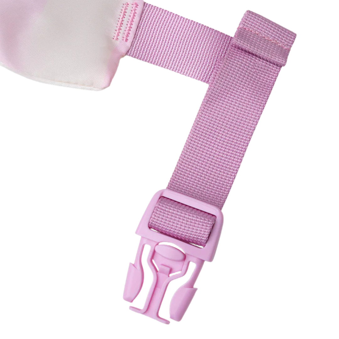 Cinta ajustável rosa com fivela de plástico