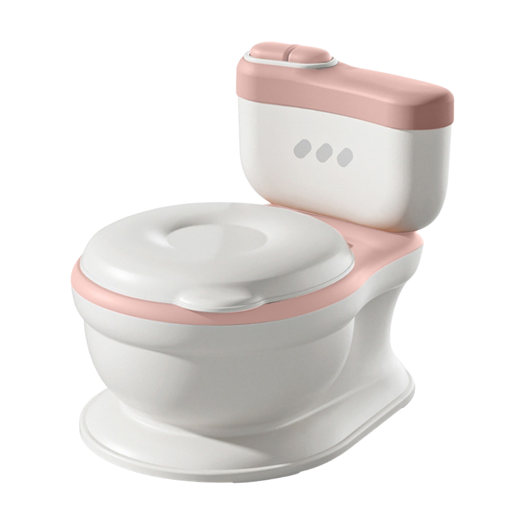 Sanita infantil branca com detalhes rosa em fundo branco