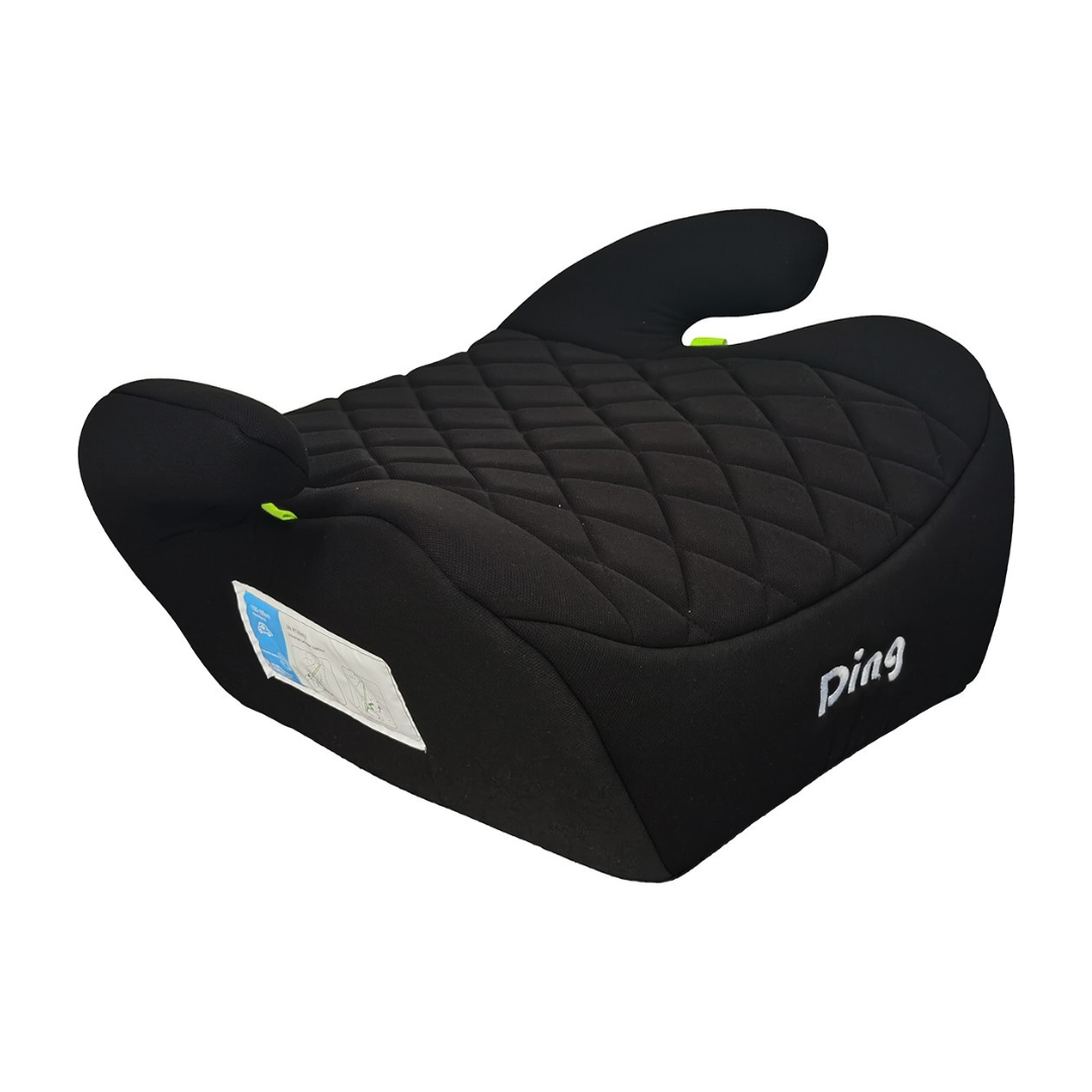 Assento elevatório preto Quadrado acolchoado para crianças