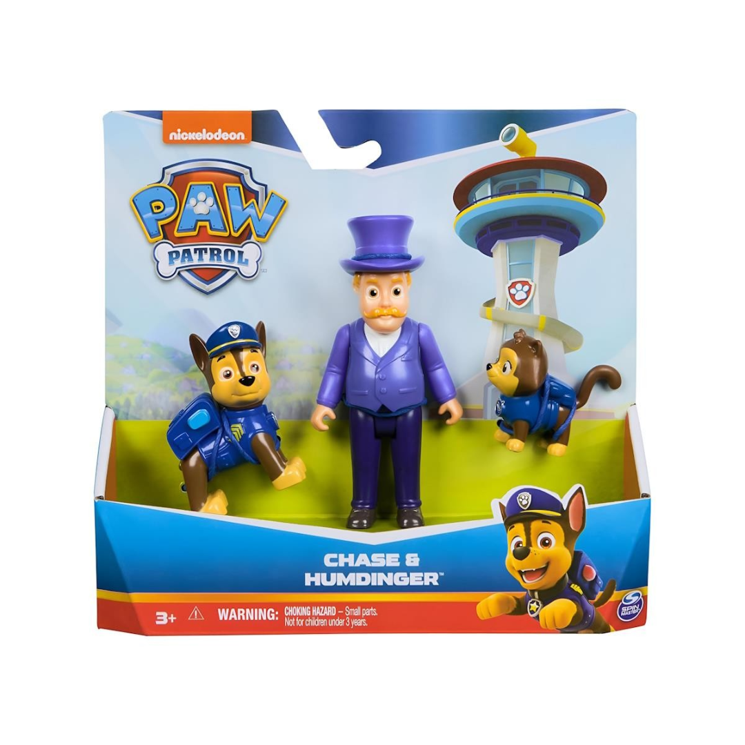 Conjunto de brinquedos Paw Patrol com figuras de Chase e Humdinger