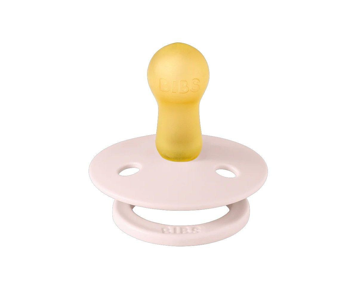 Chupeta BIBS com base rosa e bico amarelo