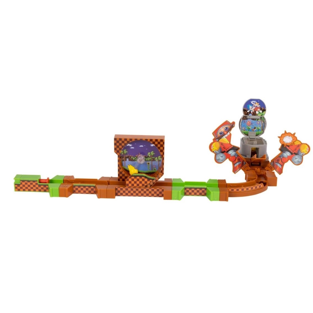 Brinquedo de peças de montagem coloridas com imagens circulares decorativas