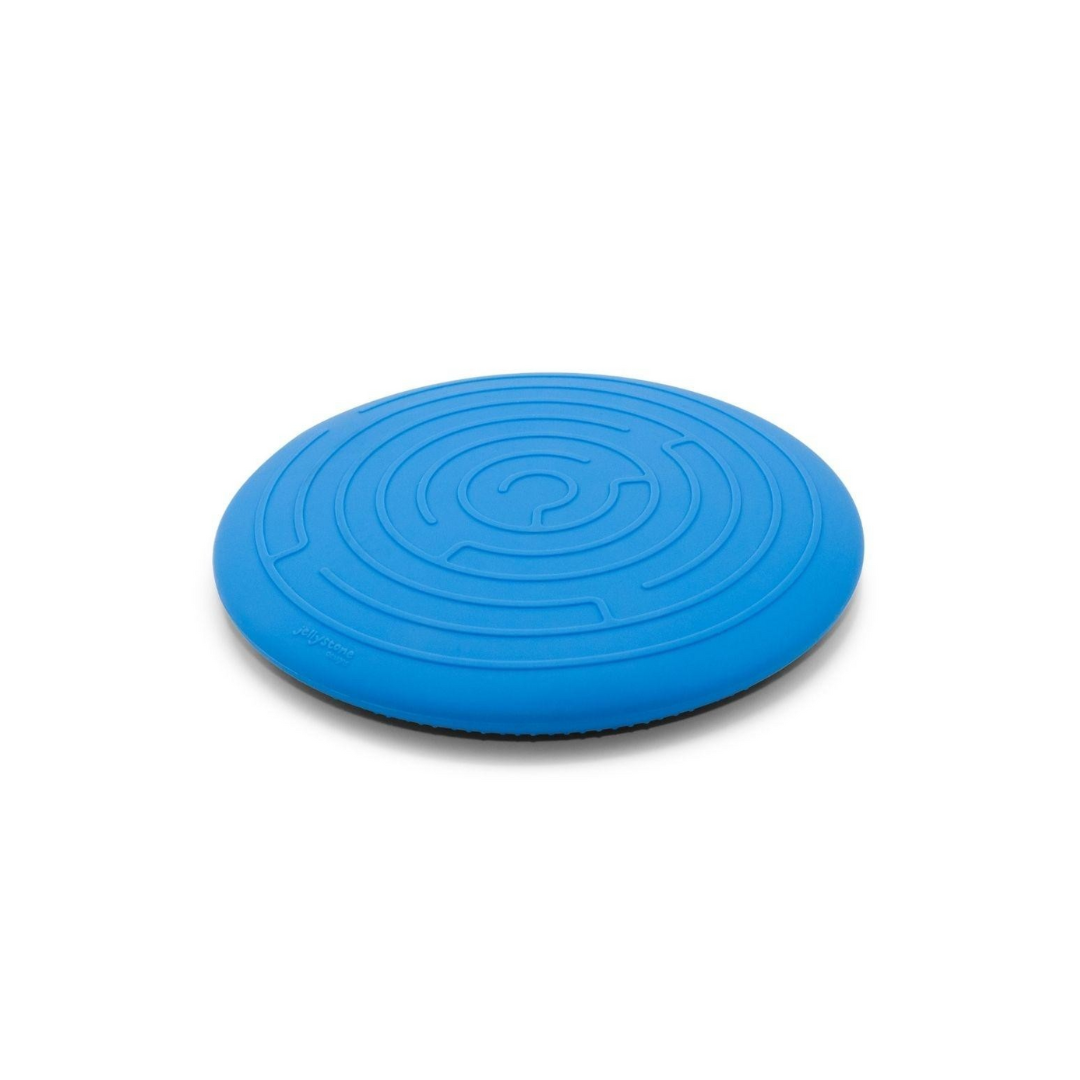Disco de equilíbrio azul com padrão labirinto