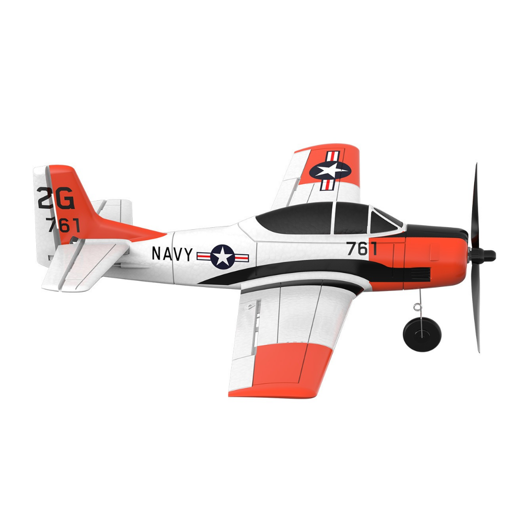 Modelo de avião branco, vermelho e preto com inscrições NAVY 761 2G 761