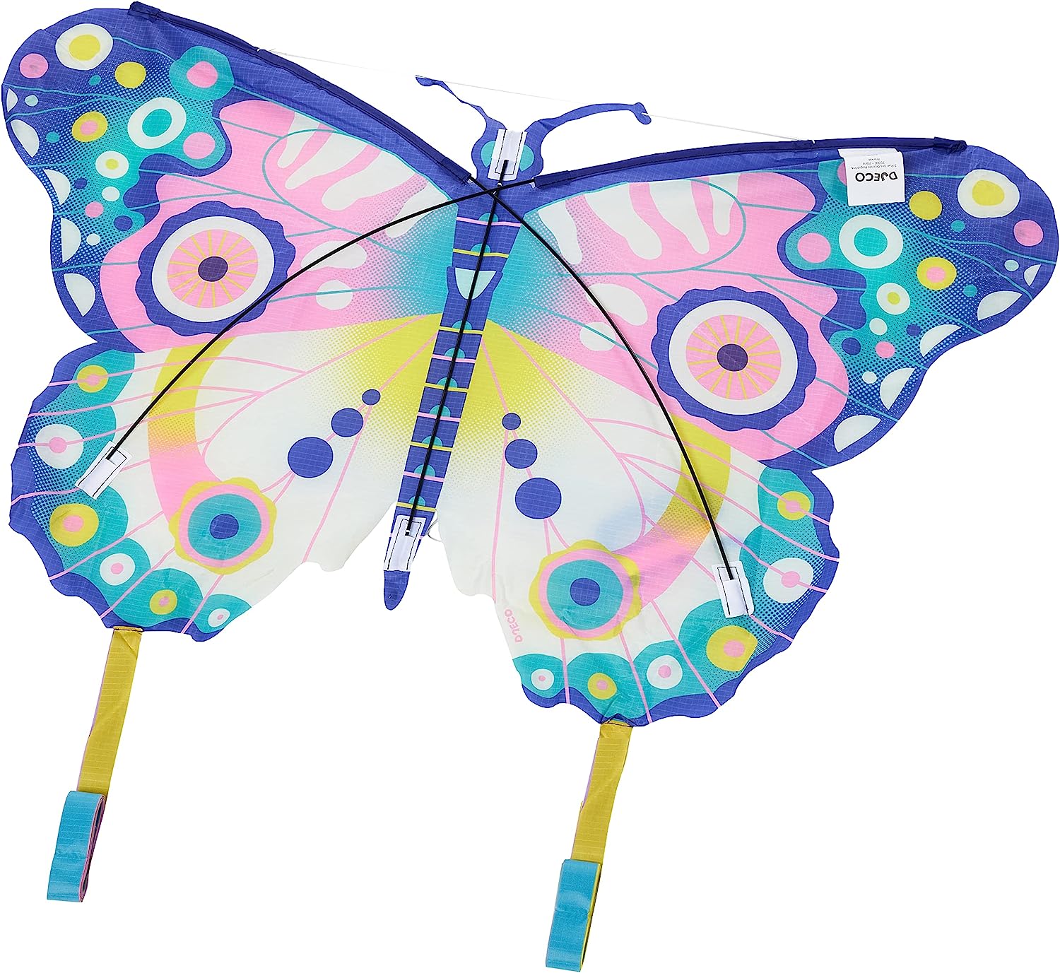 Pipa com design de borboleta colorida