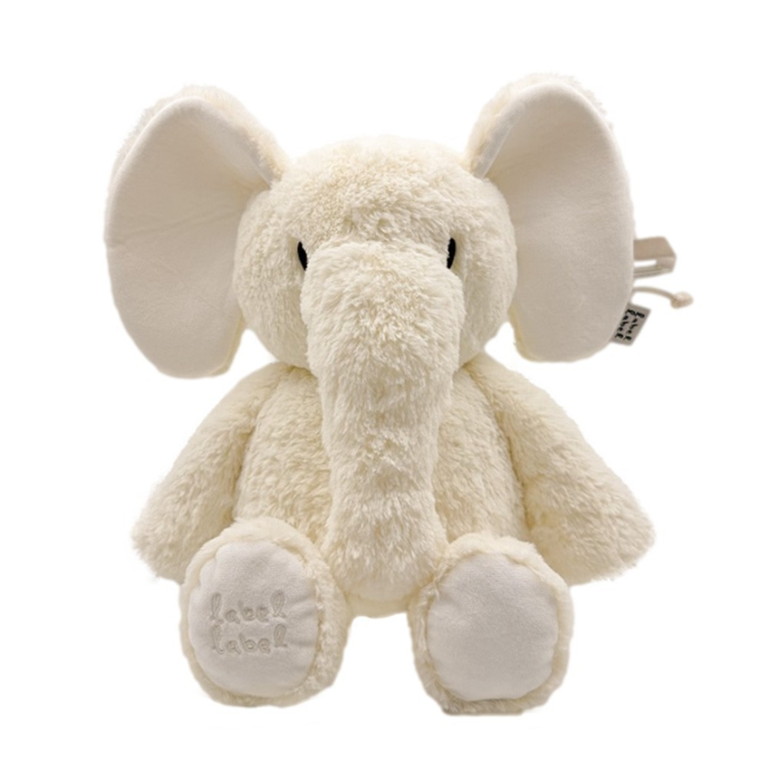 Pelucho elefante creme macio com texto lala land nas patas