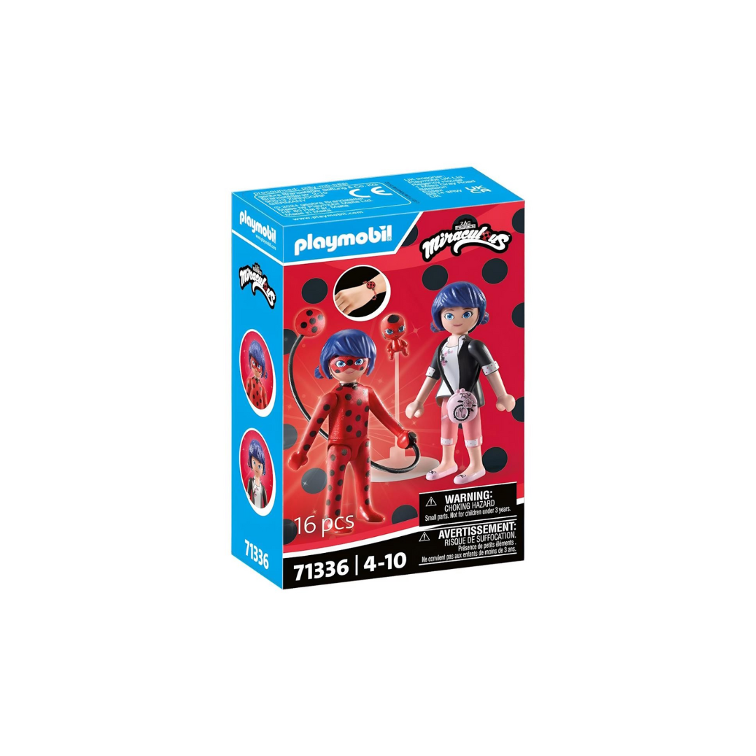 Caixa de brinquedo Playmobil Ladybug em vermelho com pontos pretos