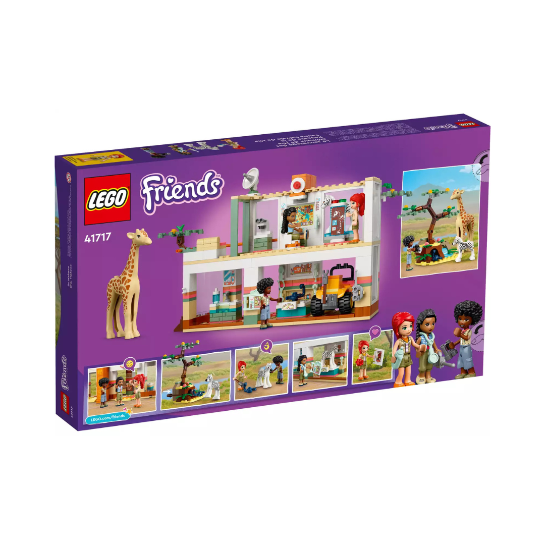 Caixa de brinquedo LEGO Friends com figuras e hospital veterinário