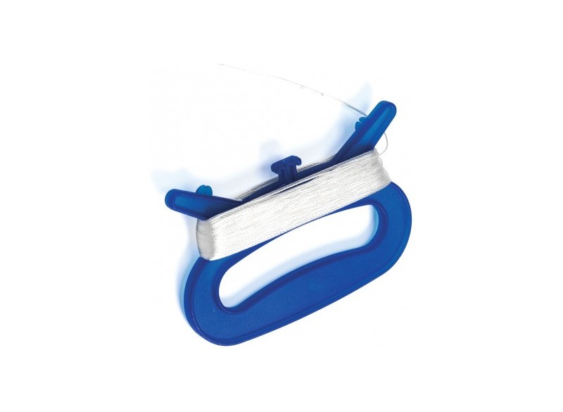 Saca linha azul com linhas brancas